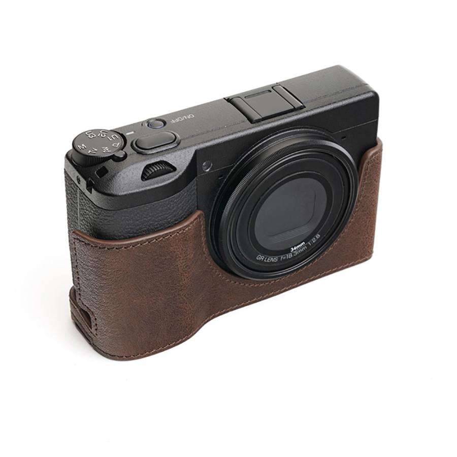 TP Original RICOH GR III 用 ボディーハーフケース ダーク