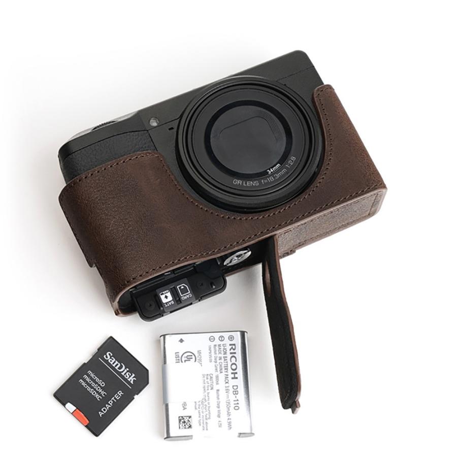 TP Original RICOH GR III 用 ボディーハーフケース ダーク