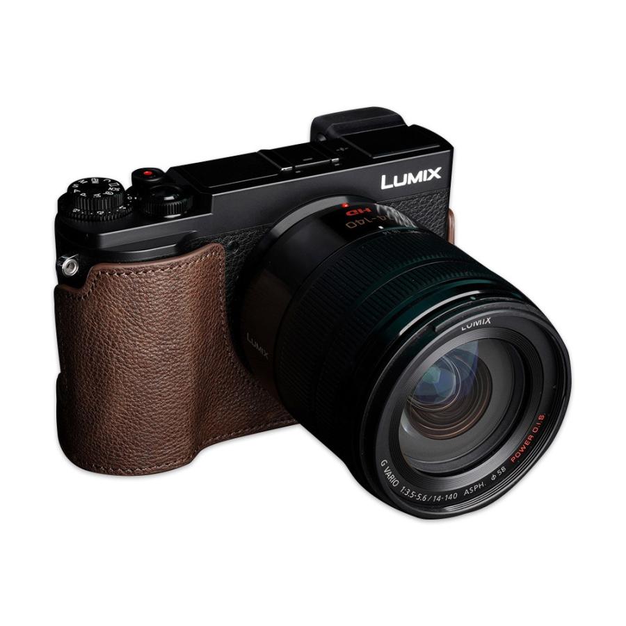 TP Original Panasonic LUMIX GX7 Mark III 用 ボディーハーフケース ダークブラウン ［国内正規品］