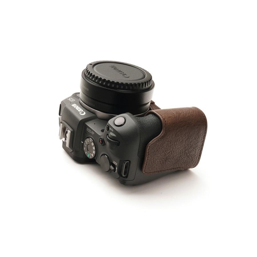 Canon EOS ダークブラウン ボディーハーフケース 用 RP EOS Canon Original TP (保証付き) RP デジタルカメラ