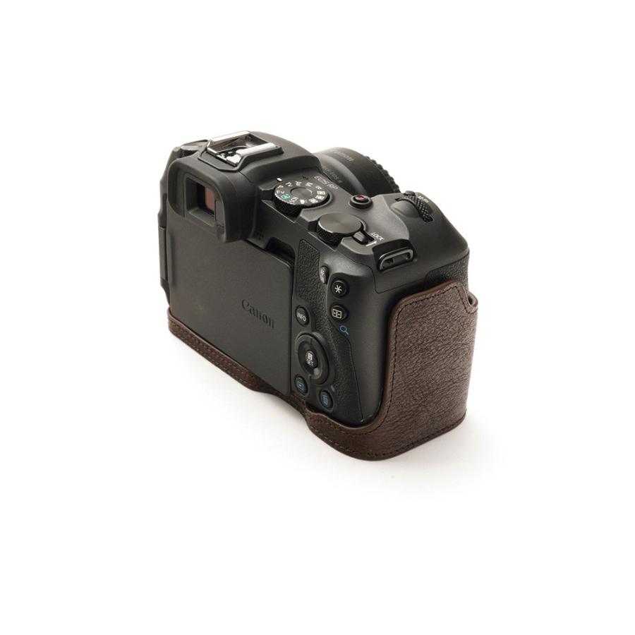 TP Original Canon EOS RP 用 ボディーハーフケース ダークブラウン