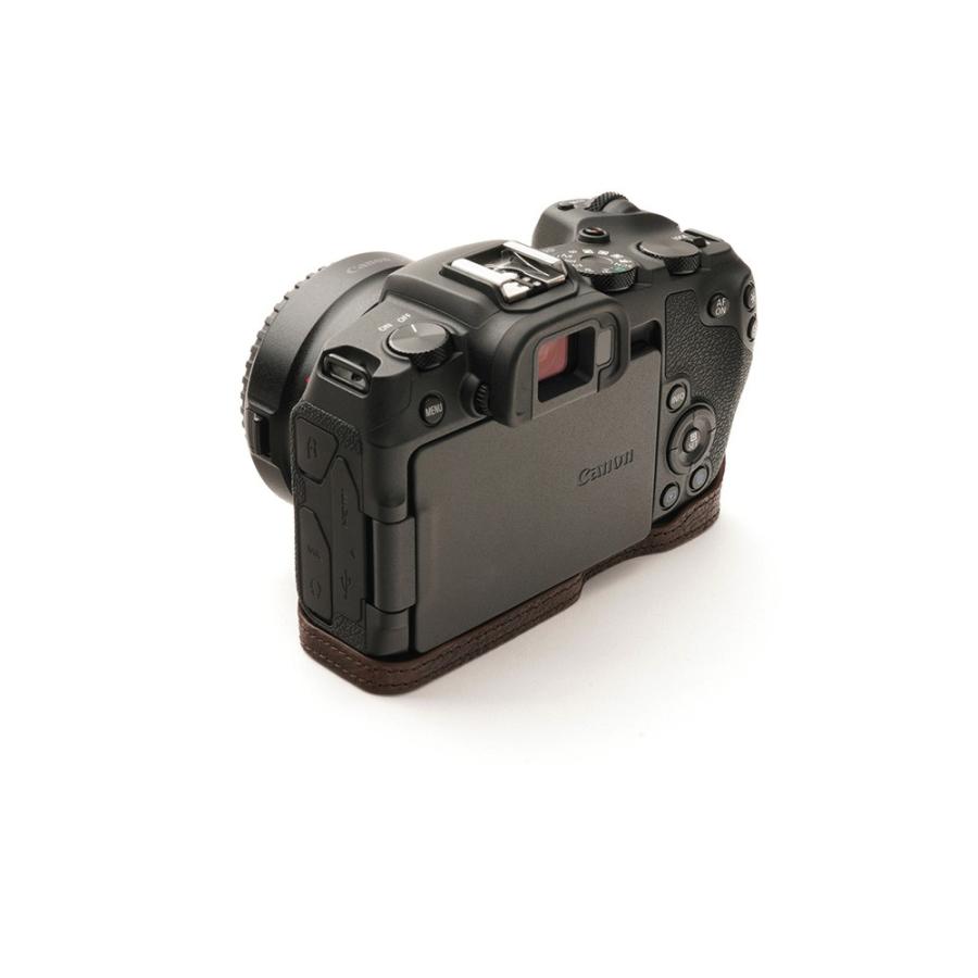 TP Original Canon EOS RP 用 ボディーハーフケース ダークブラウン