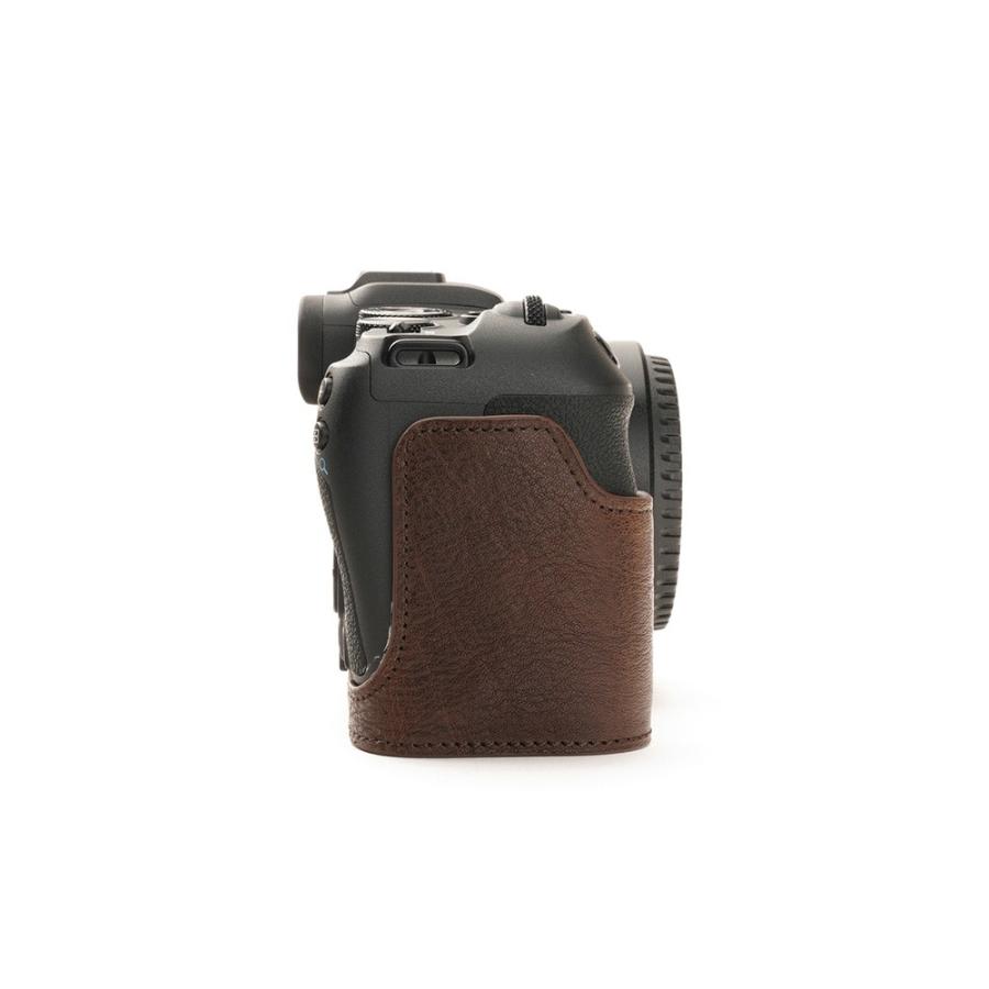 TP Original Canon EOS RP 用 ボディーハーフケース ダークブラウン