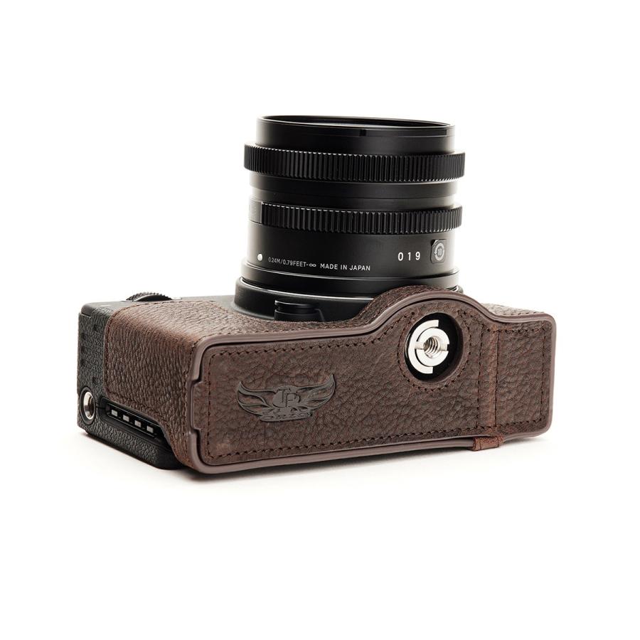 TP Original SIGMA fp 用 ボディーハーフケース ダークブラウン ［国内