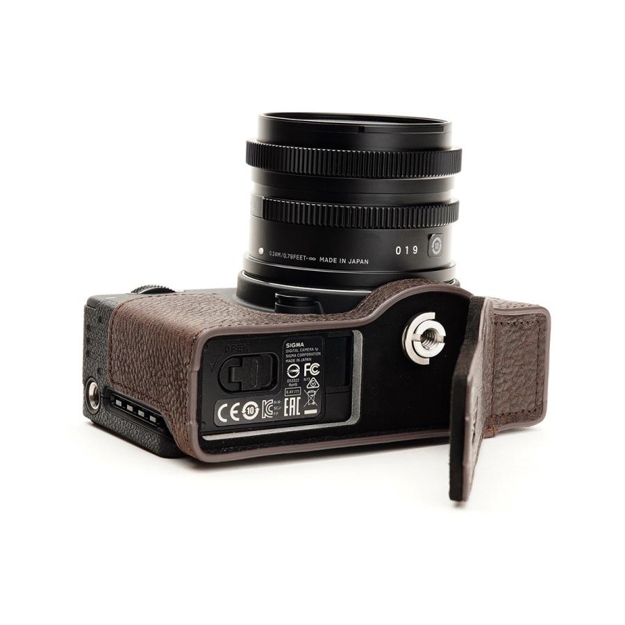 TP Original SIGMA fp 用 ボディーハーフケース ダークブラウン ［国内