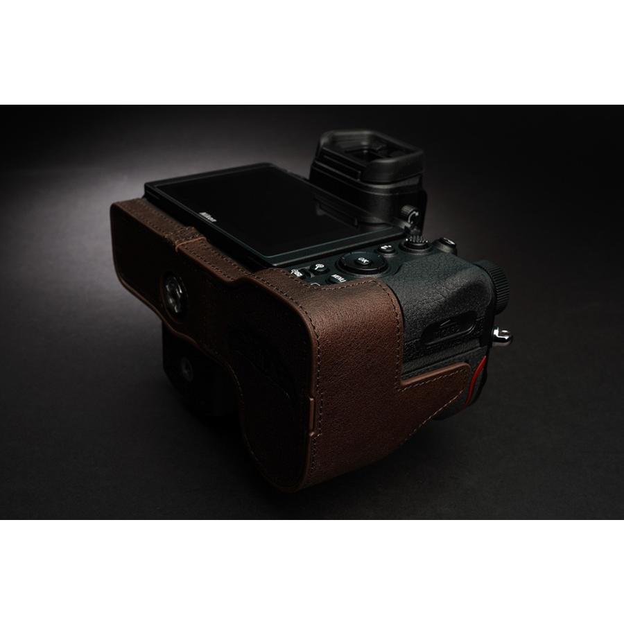 Original Nikon Z7/Z6 用 ボディーハーフケース 【インナー】 ダークブラウン ［国内正規品］