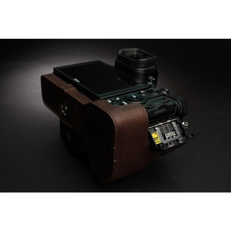 Original Nikon Z7/Z6 用 ボディーハーフケース 【インナー】 ダークブラウン ［国内正規品］