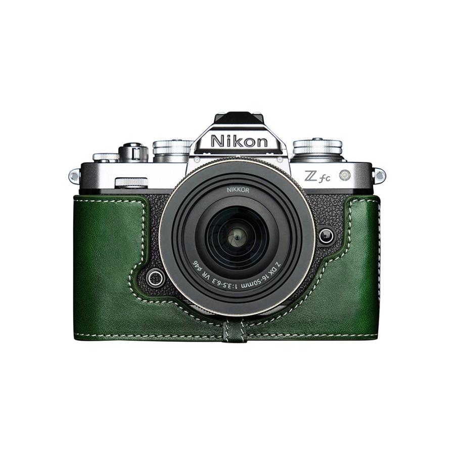 TP Original Nikon Z fc 用 ボディーハーフケース グリーン ［国内正規