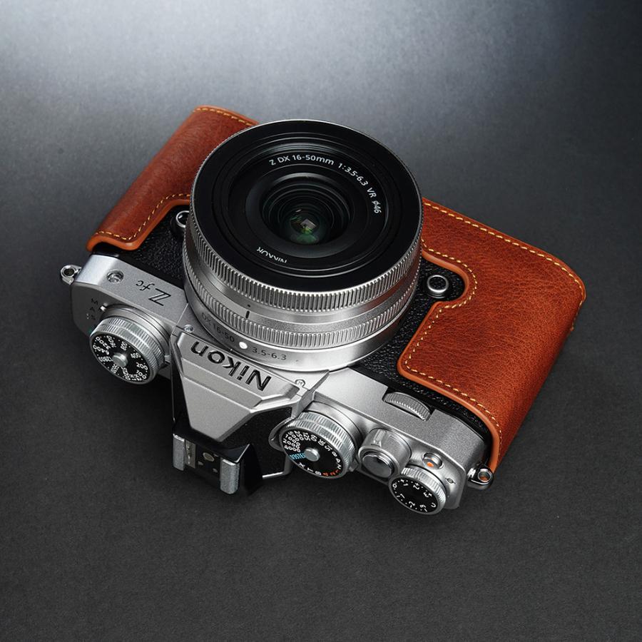 TP Original Nikon Z fc 用 ボディーハーフケース ブラウン ［国内正規