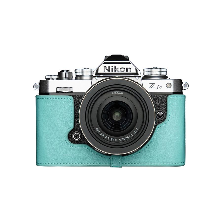 TP Original Nikon Z fc 用 ボディーハーフケース ピンクブルー ［国内