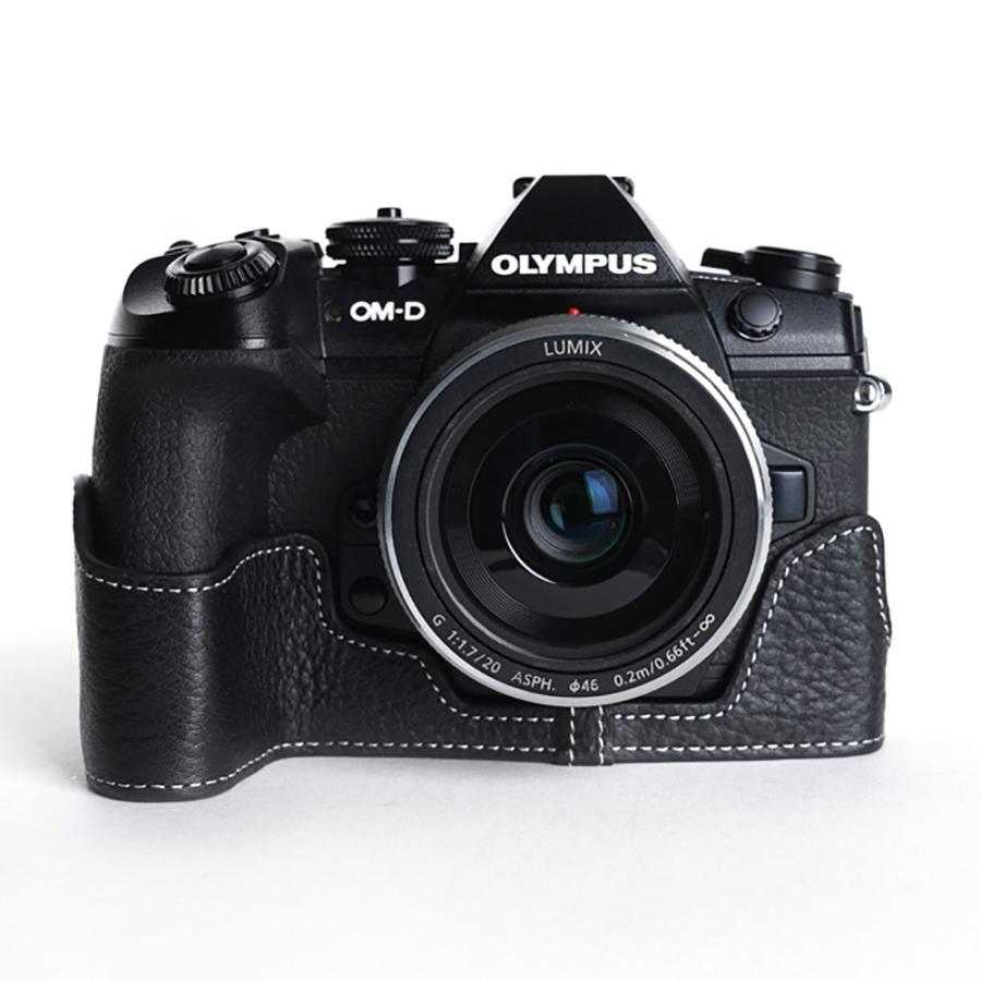 TP Original OLYMPUS E-M1 Mark2 用 ボディーハーフケース ブラック ［国内正規品］｜laughs