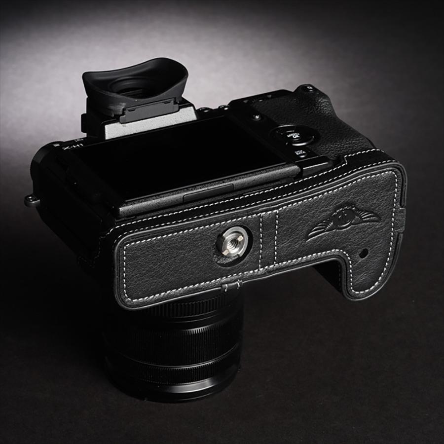 TP Original FUJIFILM X-H1 用 ボディーハーフケース ブラック ［国内正規品］｜laughs｜16