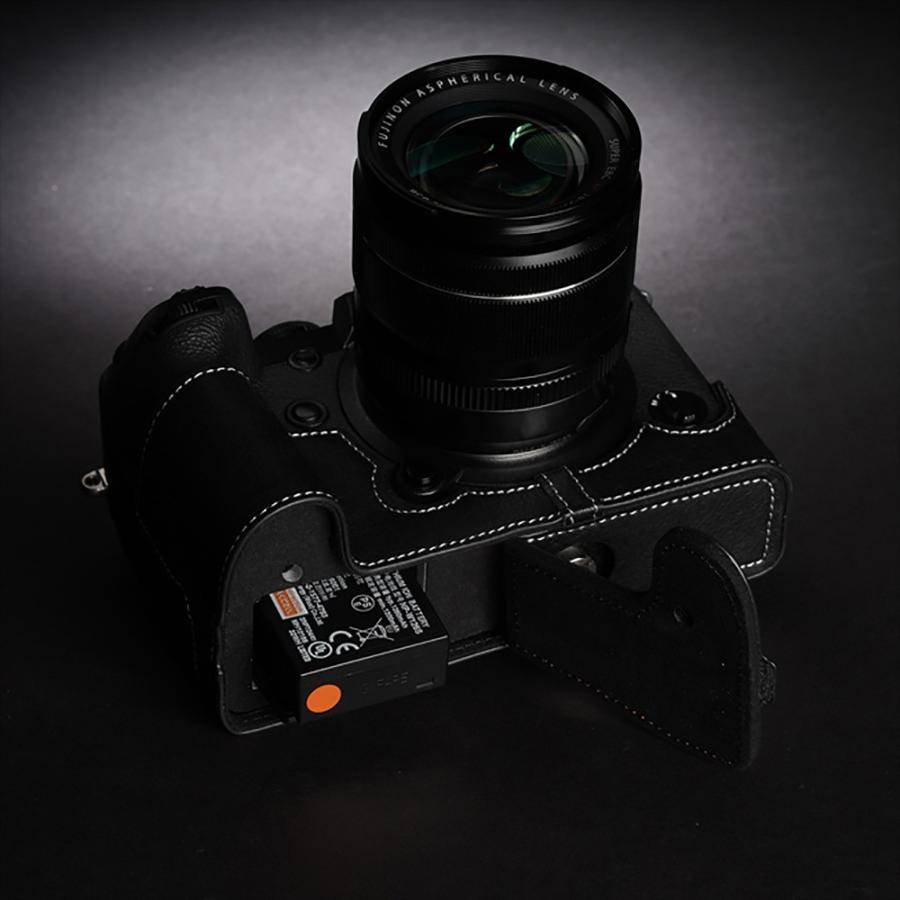 TP Original FUJIFILM X-H1 用 ボディーハーフケース ブラック ［国内正規品］｜laughs｜04