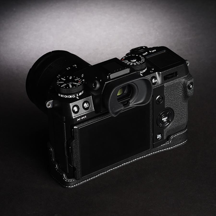 TP Original FUJIFILM X-H1 用 ボディーハーフケース ブラック ［国内正規品］｜laughs｜10