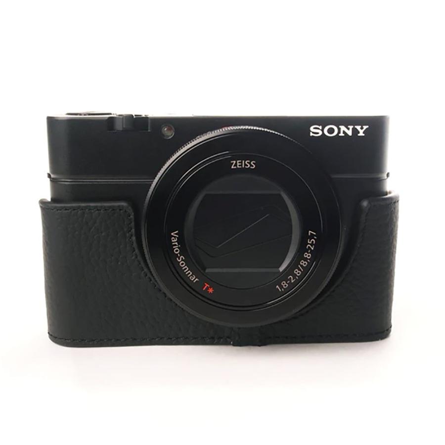 TP Original SONY RX100 II/III/IV/V 兼用 ボディーハーフケース ブラック ［国内正規品］｜laughs