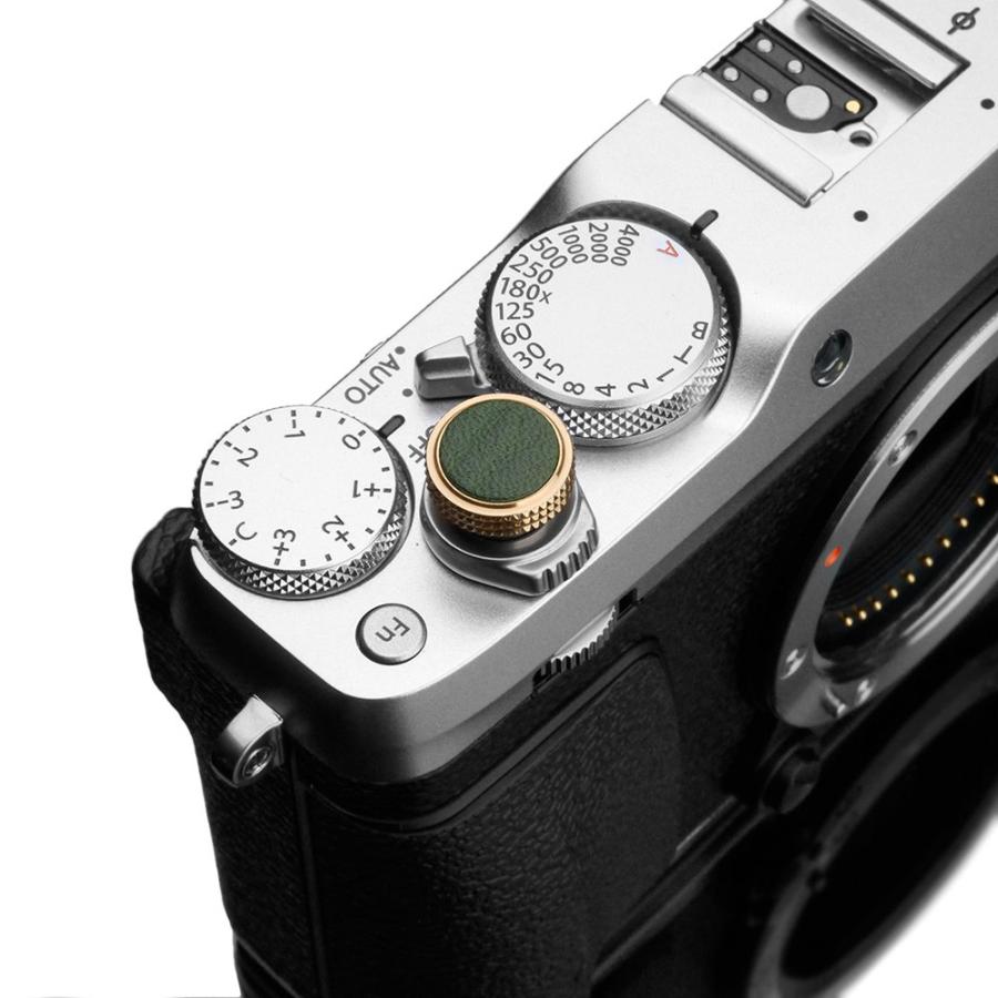 GARIZ/ゲリズ イタリアンレザー ソフトレリーズシャッターボタン(ネジ式) 12mm グリーン XA-SBLGR | GARIZ | 01