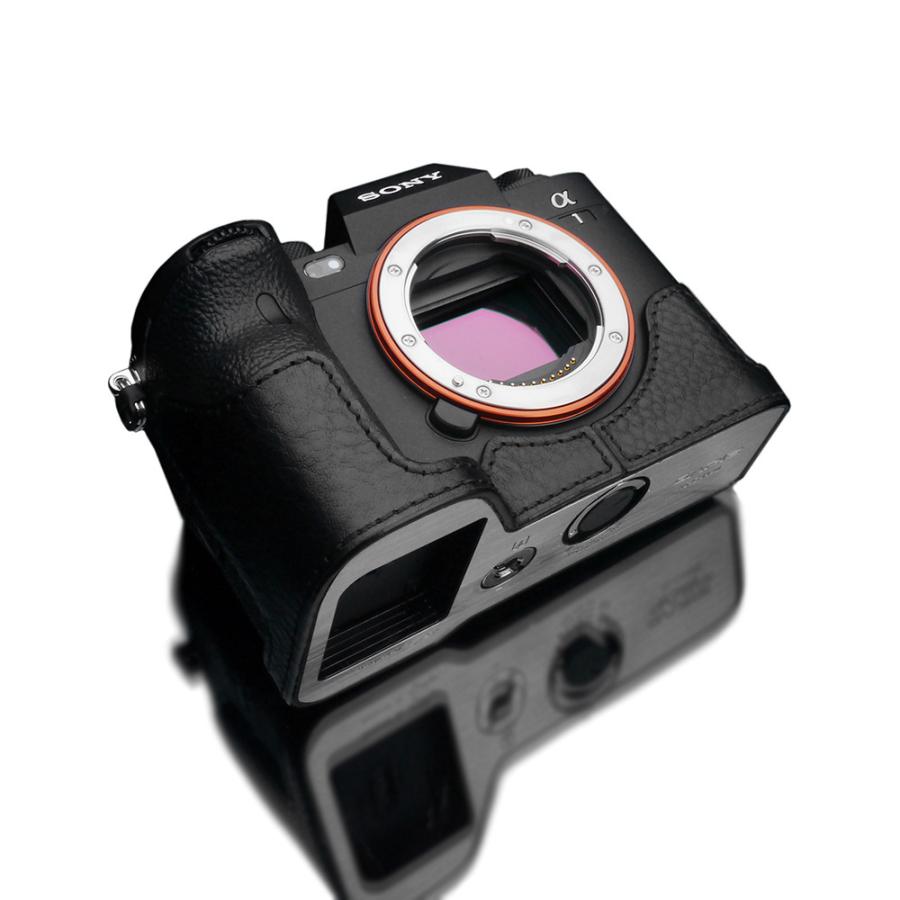 GARIZ SONY α1 用 本革カメラケース XS-CHA1BK ブラック : xs-cha1bk 