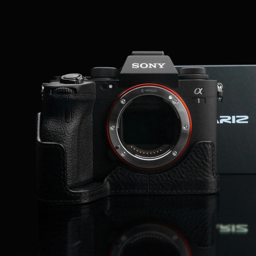 GARIZ SONY α1 用 本革カメラケース XS-CHA1BK ブラック : xs-cha1bk 