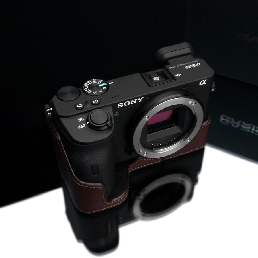 GARIZ/ゲリズ SONY α6600 用 本革カメラケース XS-CHA6600BR ブラウン