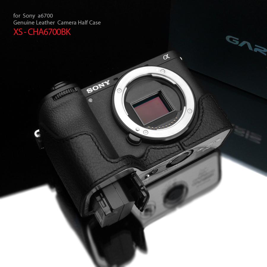 GARIZ SONY α6700 用 本革カメラケース XS-CHA6700BK ブラック