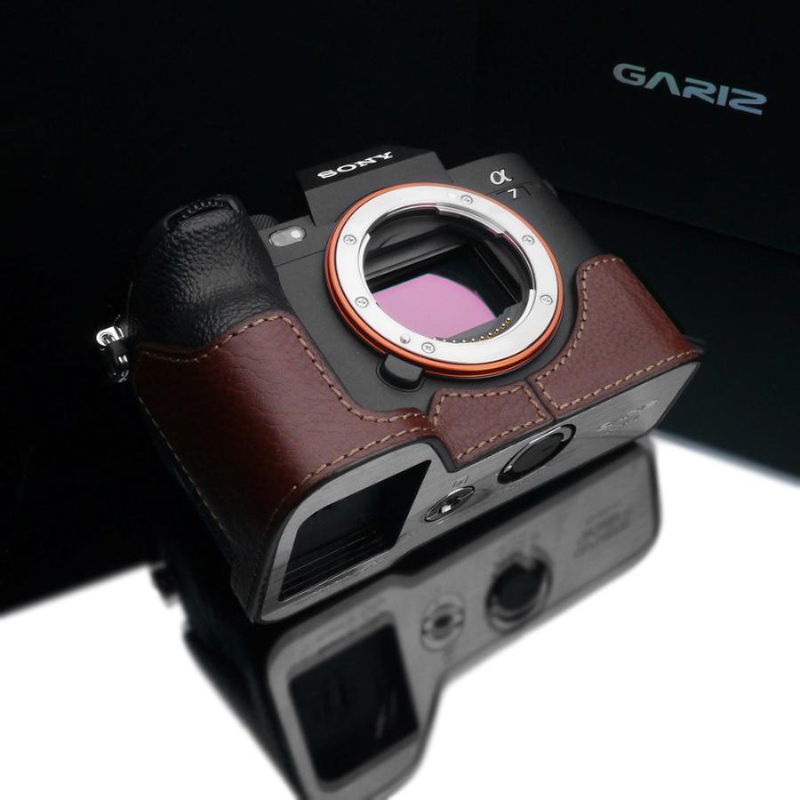 GARIZ SONY α7 IV 用 本革カメラケース XS-CHA7M4BR ブラウン