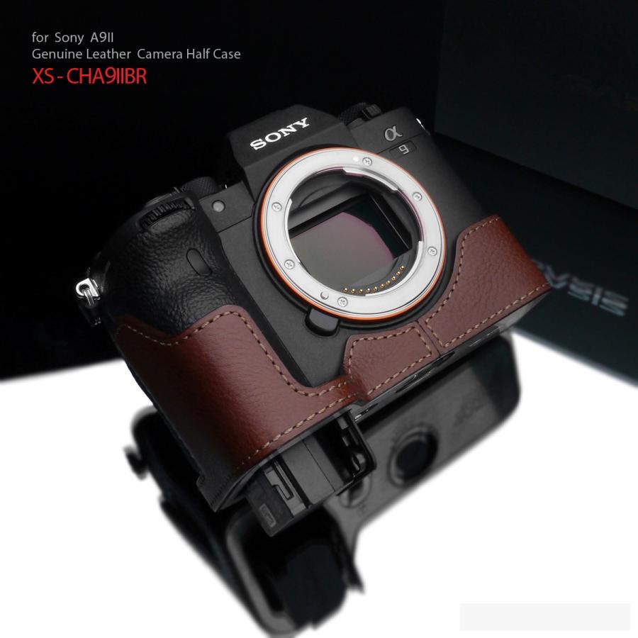 GARIZ/ゲリズ SONY α9 II 用 本革カメラケース XS-CHA9IIBR ブラウン_1