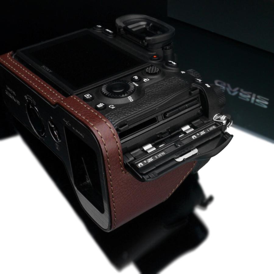 GARIZ/ゲリズ SONY α9 II 用 本革カメラケース XS-CHA9IIBR ブラウン_10