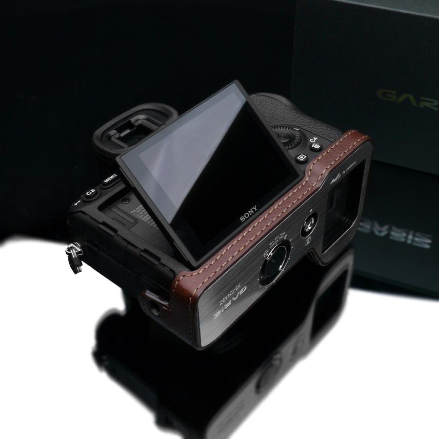 GARIZ/ゲリズ SONY α9 II 用 本革カメラケース XS-CHA9IIBR ブラウン_13