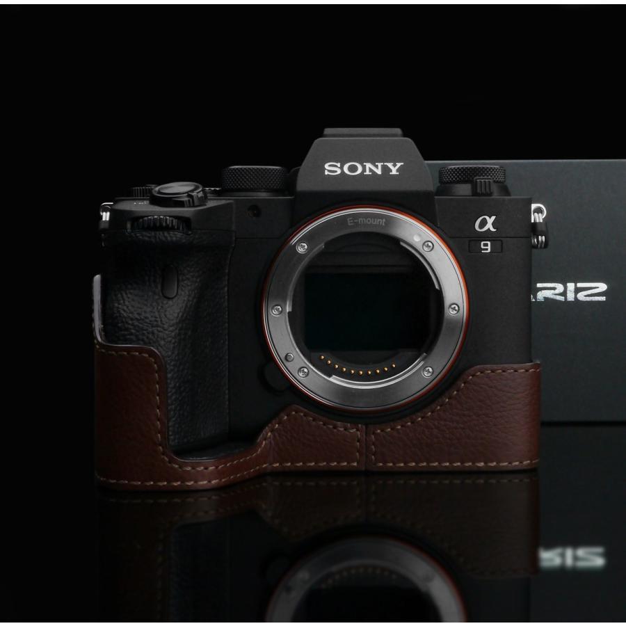 GARIZ/ゲリズ SONY α9 II 用 本革カメラケース XS-CHA9IIBR ブラウン_2