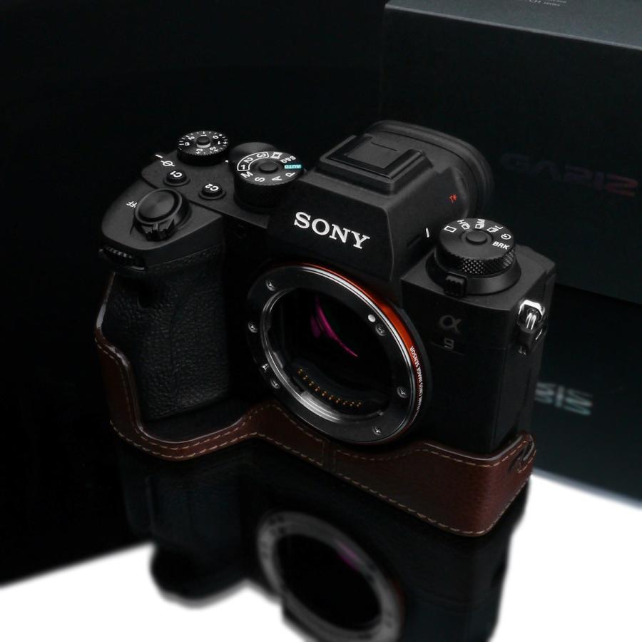 GARIZ/ゲリズ SONY α9 II 用 本革カメラケース XS-CHA9IIBR ブラウン_4