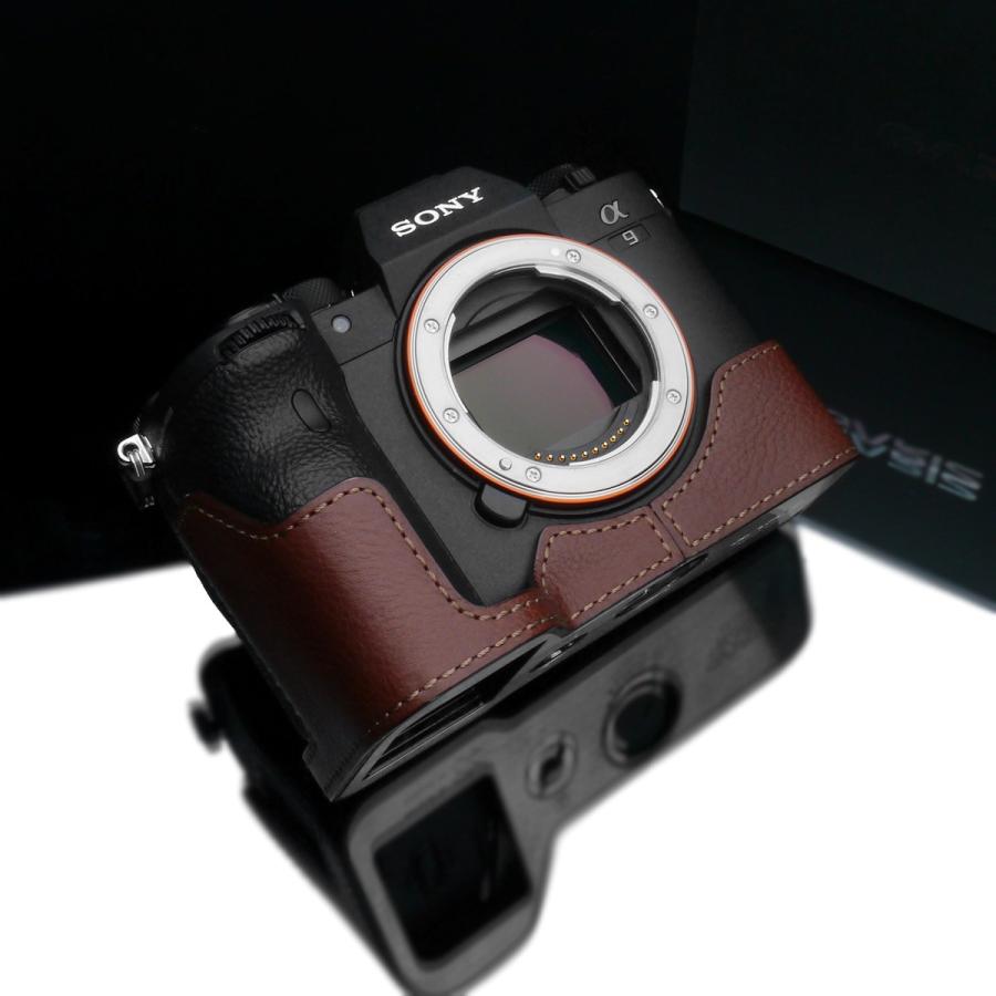GARIZ/ゲリズ SONY α9 II 用 本革カメラケース XS-CHA9IIBR ブラウン_5