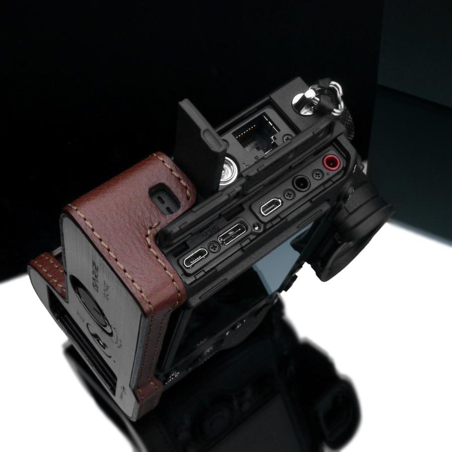 GARIZ/ゲリズ SONY α9 II 用 本革カメラケース XS-CHA9IIBR ブラウン_7