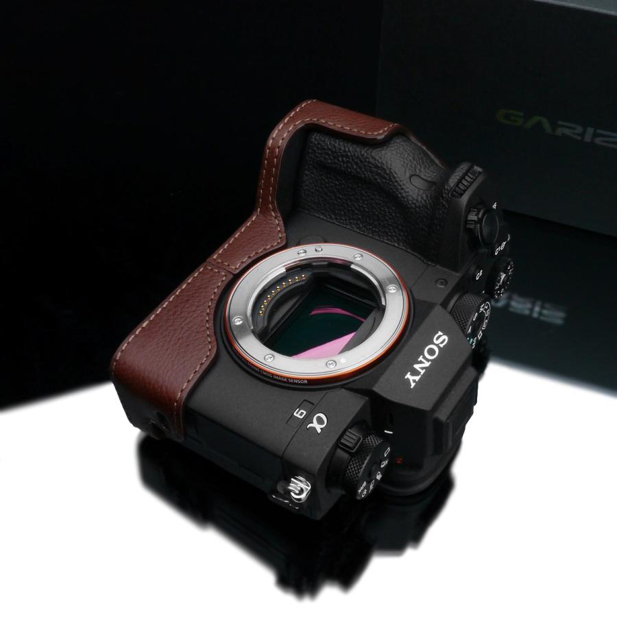 GARIZ/ゲリズ SONY α9 II 用 本革カメラケース XS-CHA9IIBR ブラウン_8