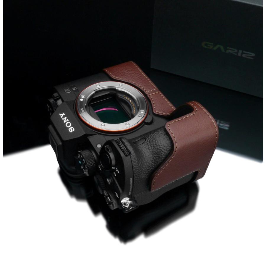 GARIZ/ゲリズ SONY α9 II 用 本革カメラケース XS-CHA9IIBR ブラウン_9