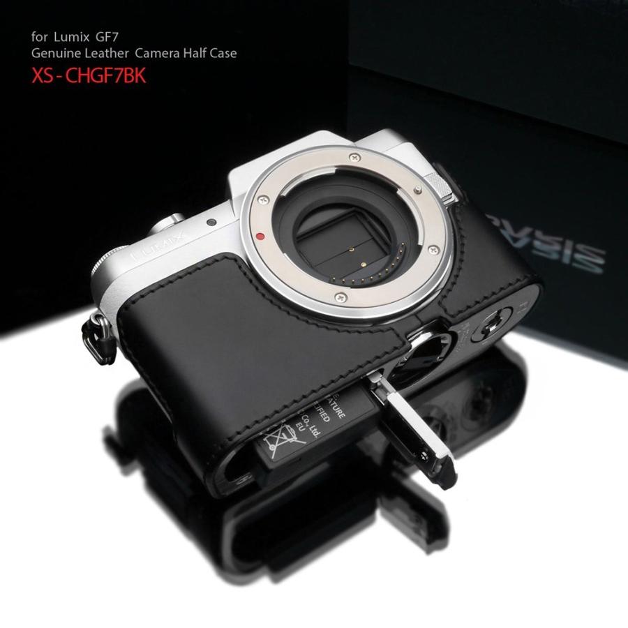 GARIZ/ゲリズ 本革カメラケース Panasonic LUMIX GF7用 XS-CHGF7BK ブラック｜laughs