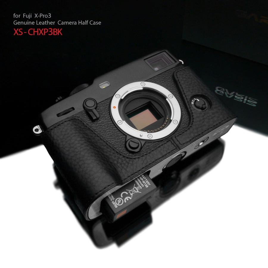 GARIZ/ゲリズ FUJIFILM X-Pro3用 本革カメラケース XS-CHXP3BK ブラック｜laughs｜02