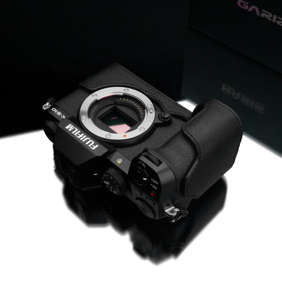 GARIZ/ゲリズ FUJIFILM X-S10用 本革カメラケース XS-CHXS10BK ブラック｜laughs｜09