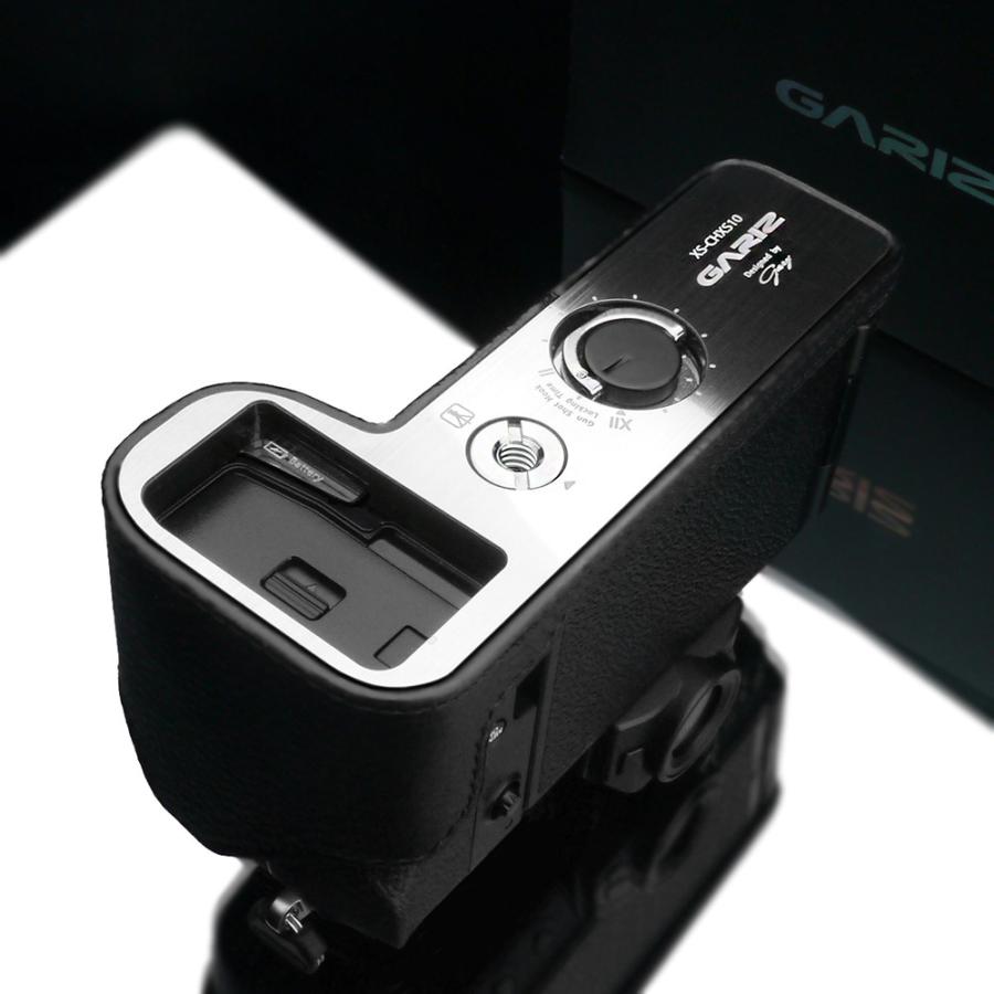 GARIZ/ゲリズ FUJIFILM X-S10用 本革カメラケース XS-CHXS10BK ブラック｜laughs｜10