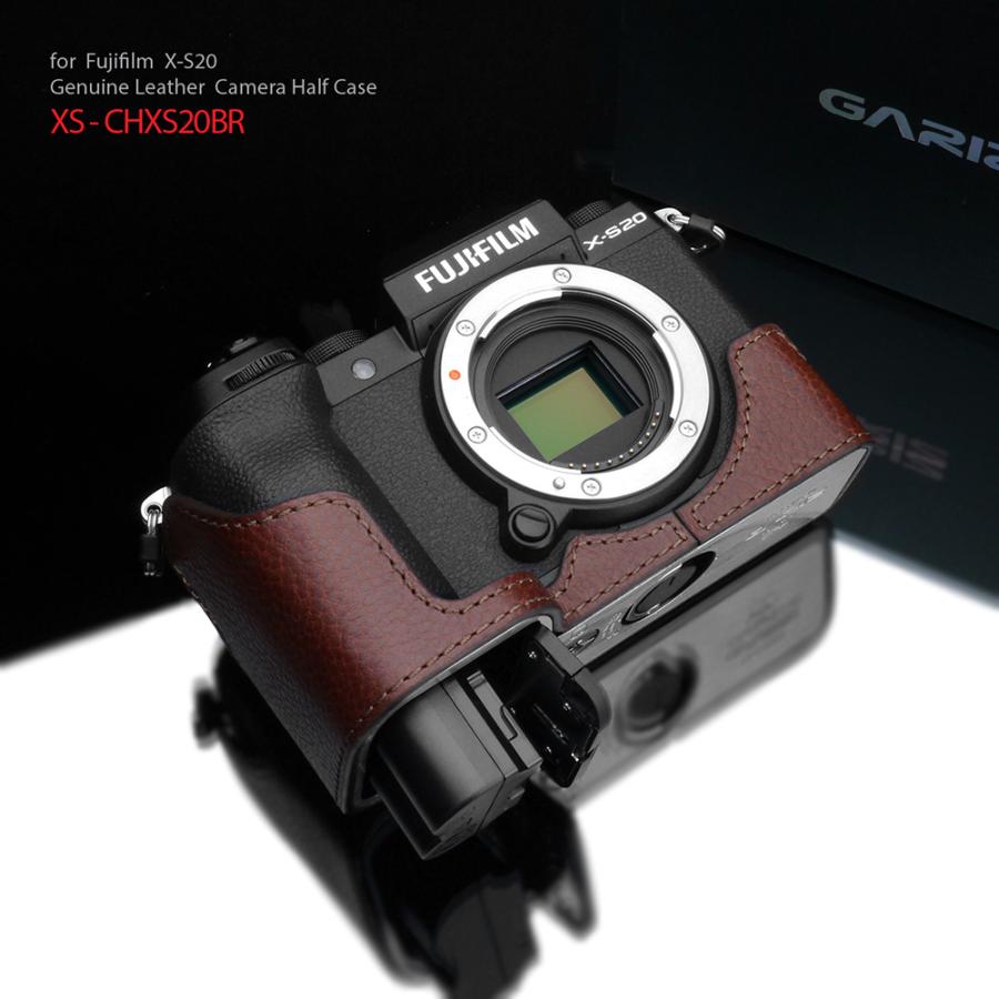 GARIZ - /ゲリズ FUJIFILM X-S20用 本革写真器入れもの XS-CHXS20BR 赤銅色