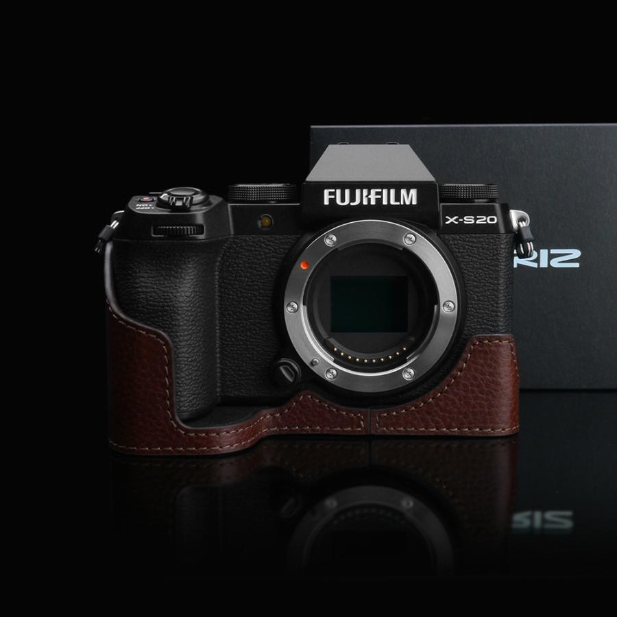 GARIZ - /ゲリズ FUJIFILM X-S20用 本革写真器入れもの XS-CHXS20BR 赤銅色