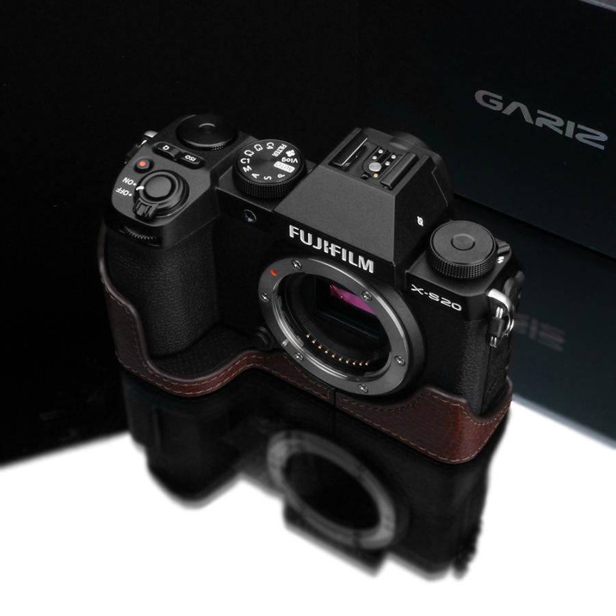 GARIZ - /ゲリズ FUJIFILM X-S20用 本革写真器入れもの XS-CHXS20BR 赤銅色