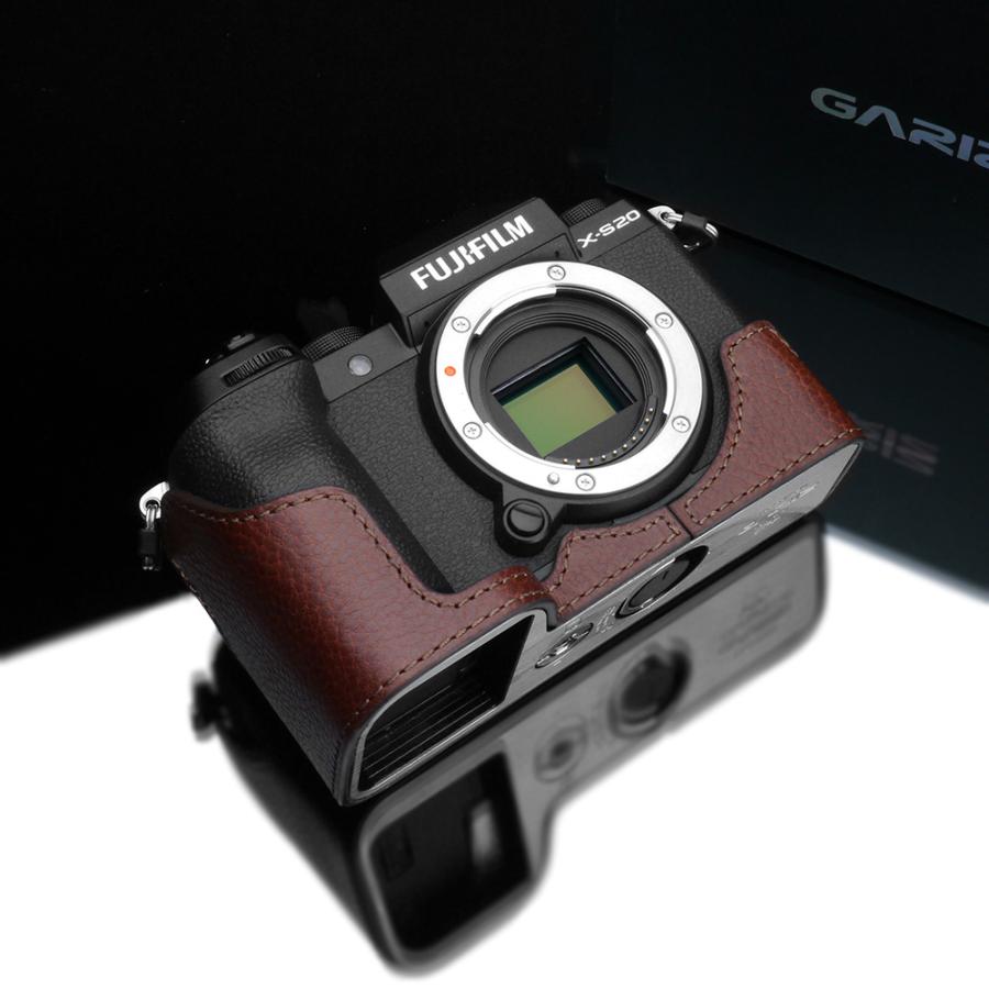 GARIZ - /ゲリズ FUJIFILM X-S20用 本革写真器入れもの XS-CHXS20BR 赤銅色