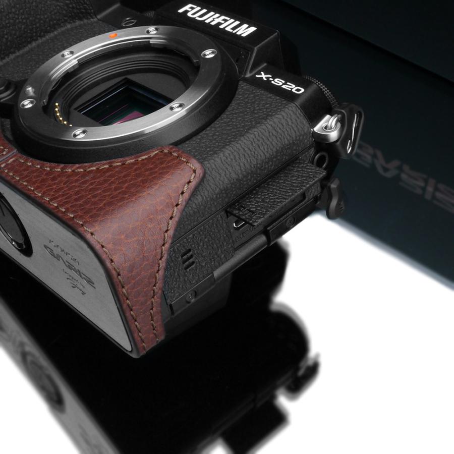 GARIZ - /ゲリズ FUJIFILM X-S20用 本革写真器入れもの XS-CHXS20BR 赤銅色