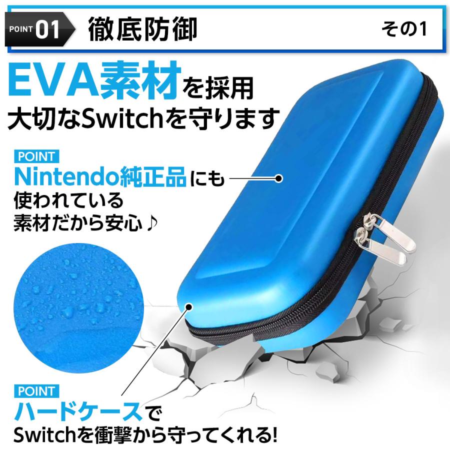 Nintendo Switch ハードケース 耐衝撃 ポーチ ケース ガラスフィルム付 ニンテンドースイッチ 収納カバー 任天堂 スイッチ :c054switchcase:Laundly 生活雑化専門店 通販 スイッチ ケース switch 任天堂 ニンテンドー ハードケース 耐衝撃