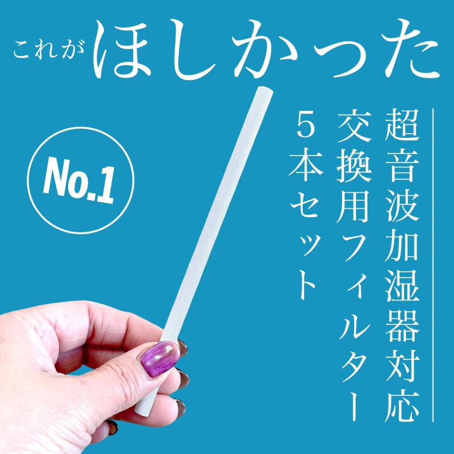 加湿器 交換用フィルター 替え芯 超音波式 卓上加湿器 加湿器フィルター 給水フィルター 5本セット｜laundly