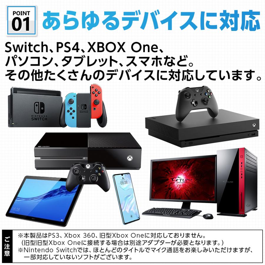 ゲーミングヘッドセット ps4 ps5 switch  イヤホンマイク 軽い ヘッドセット イヤホンマイク usb マイク 有線 通話 ゲーム テレワーク ヘッドホン 高音質 | ブランド登録なし | 06