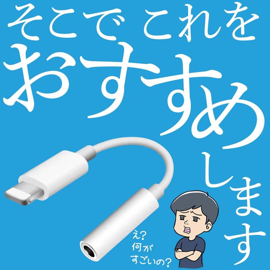 iPhone イヤホン 変換アダプタ 変換ケーブル ライトニング 3.5mm lightning | iPhone 12 | 03