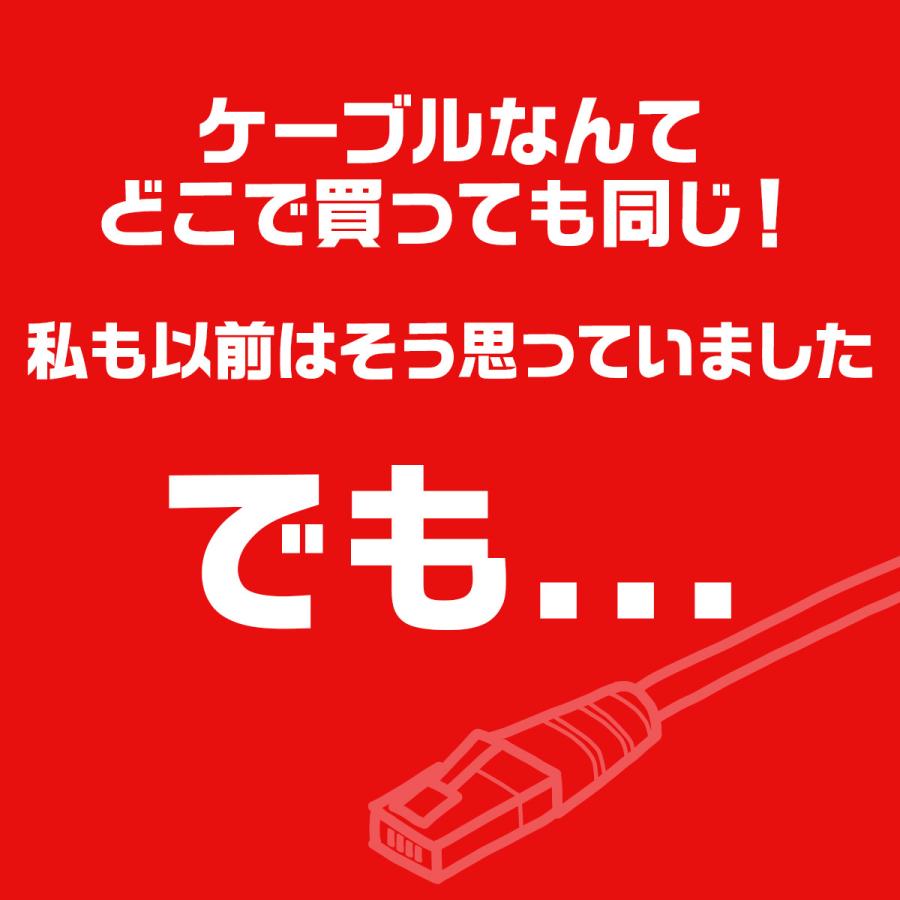 LANケーブル カテゴリー7 0.5m 1m 2m 3m 5m 10m 20m 30m 高速 10Gbps フラット 有線 屋外対応 | ブランド登録なし | 02