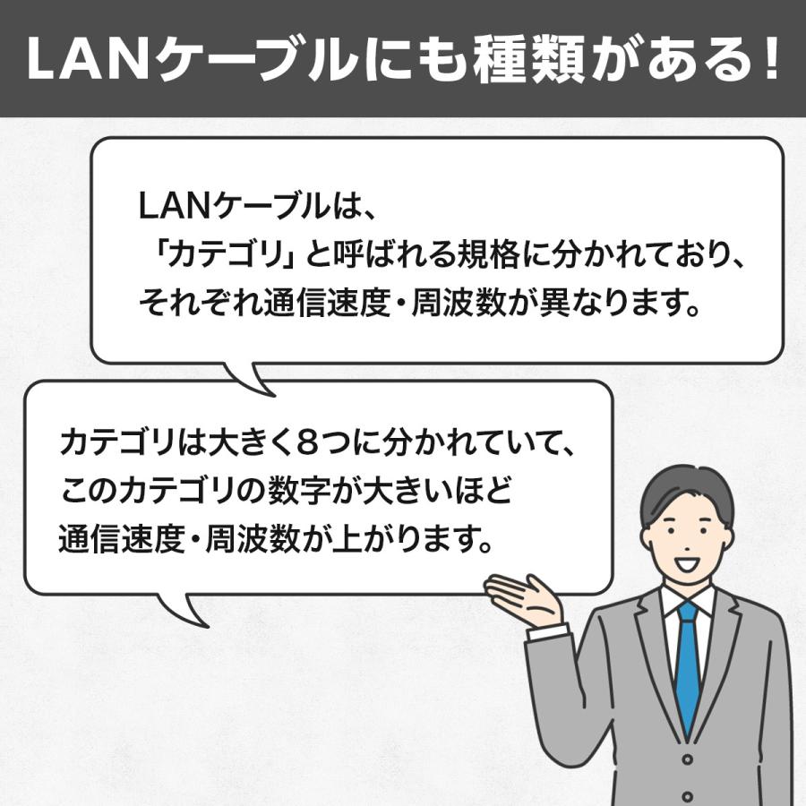 LANケーブル カテゴリー7 0.5m 1m 2m 3m 5m 10m 20m 30m 高速 10Gbps フラット 有線 屋外対応 | ブランド登録なし | 03