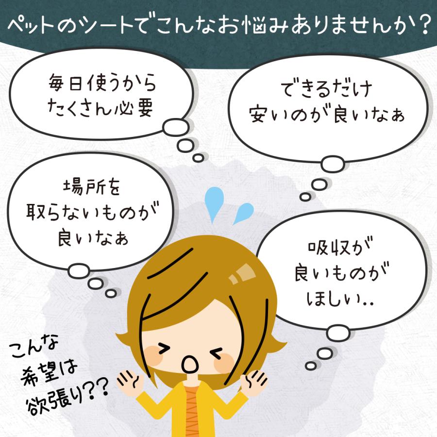 ペットシーツ 薄型 ワイド レギュラー スーパーワイド 犬 トイレシート ペットシート おシッコシート 犬シート 2個パック 爆買 | Laundly | 09